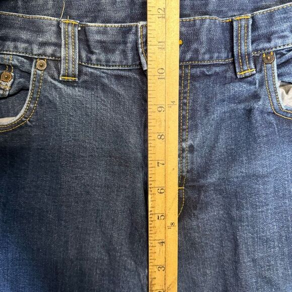 PrAna Men's Size 38x31 Straight Leg Relaxed Fit Blue Jeans - Picture 4 of 9